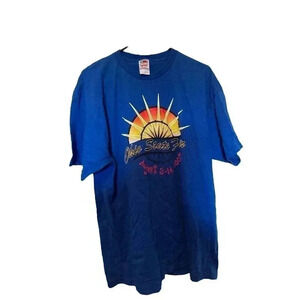 FRUIT OF THE LOOM SIZE XL BLUE TEE WITH OHIO STATE FAIR 2005